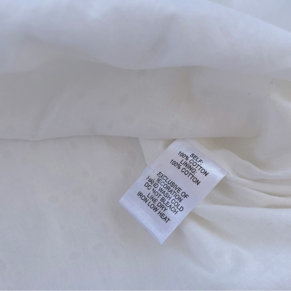 Lulu's White Let Your Heart Go Eyelet Mini Dress Size Large - Picture 6 of 9